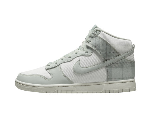 Sneakerek és cipők Nike Dunk High SE Tartan Plaid White Light Green Zöld | DV0826-100