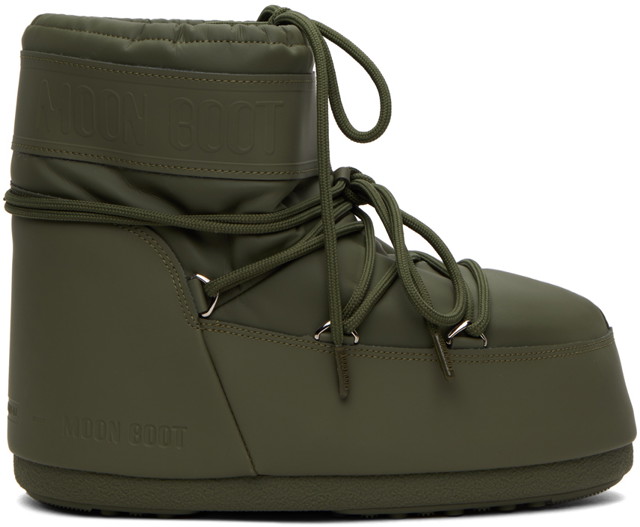 Sneakerek és cipők Moon Boot Khaki Icon Low Rubber Boots Zöld | 14093800