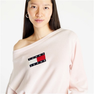 Sweatshirt Tommy Hilfiger Center Flag Pullover Rózsaszín | DW0DW15750 TJ9, 0