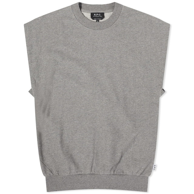 Pulóver A.P.C. Coach Crew Sweater Vest Szürke | COGWU-M26356-PLA