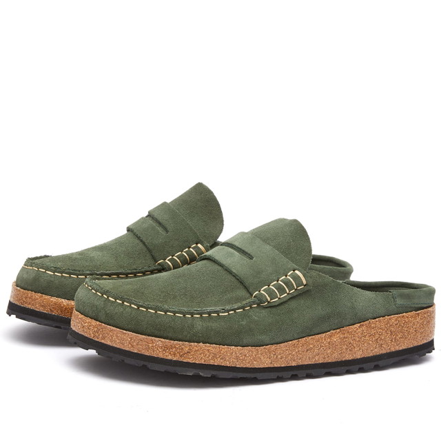 Sneakerek és cipők Birkenstock Naples Mule Thyme Suede Zöld | 1025473