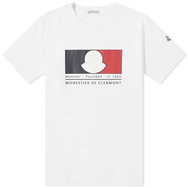 Póló Moncler Box Logo T-Shirt White Fehér | 8C000-19-8390T-002