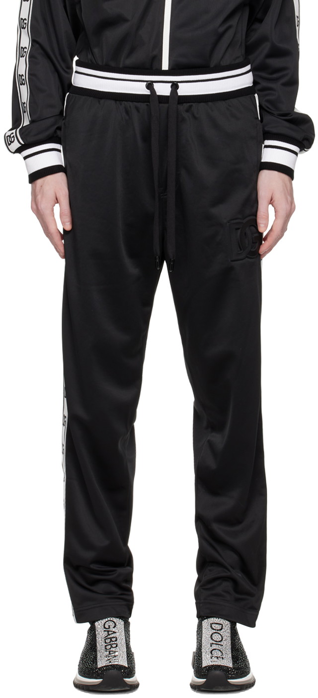 Sweatpants Dolce & Gabbana Black Embossed Lounge Pants Fekete | GVETAZHU7B7