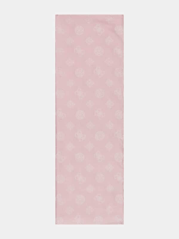 Sálak és kendők GUESS Jorah 4G Peony Logo Scarf Rózsaszín | AW5151COT03
