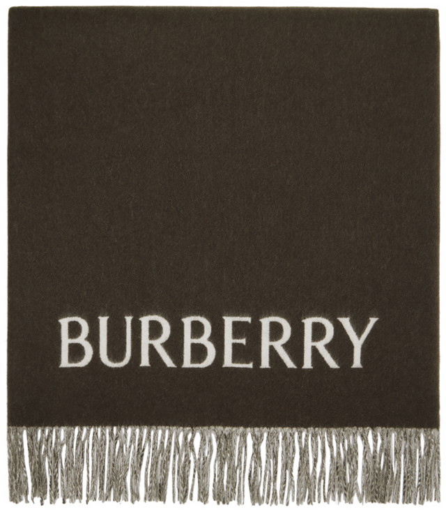 Sálak és kendők Burberry Cashmere Scarf Gray / Off-White Rose Szürke | 8079622