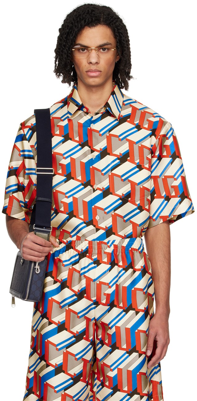Ing Gucci Pixel Shirt 
Piros | 770290 ZAPEI