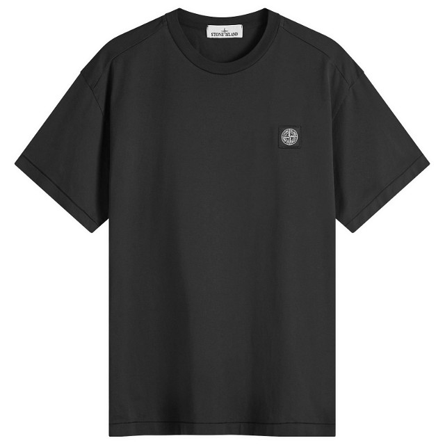 Póló Stone Island Patch T-Shirt Fekete | 811524113-A0029