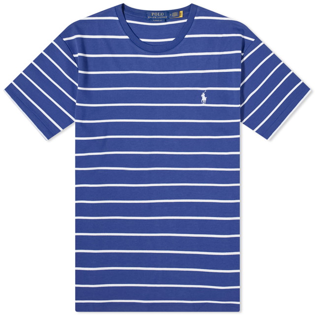 Póló Polo by Ralph Lauren Stripe T-Shirt in Fall Royal/White Kék | 710934666001