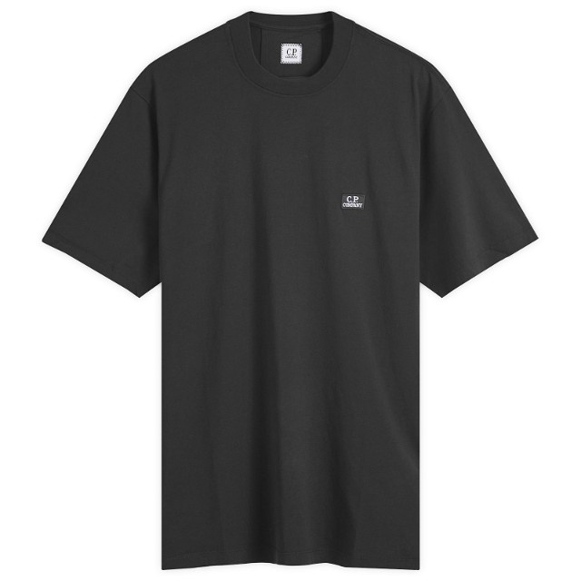 Póló C.P. Company Logo Patch T-Shirt Fekete | 17CMTS031A-005100W-999