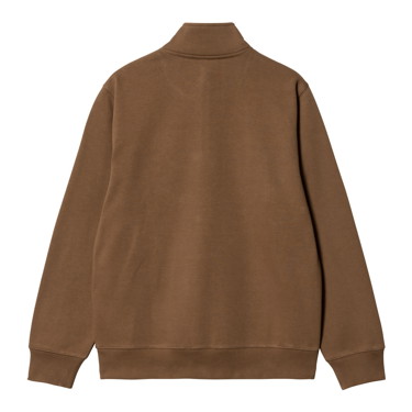 Sweatshirt Carhartt WIP Chase Neck Zip Sweatshirt "Tamarind / Gold" Barna | I027038_1R0_XX, 5