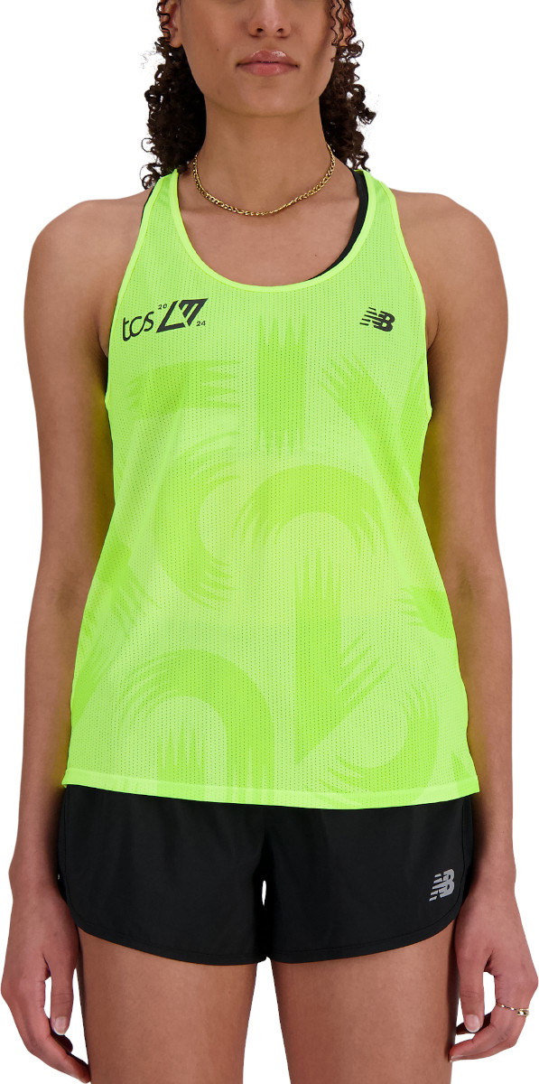 Trikók New Balance London Edition Printed Athletics Tank Sárga | wt41297d-bio