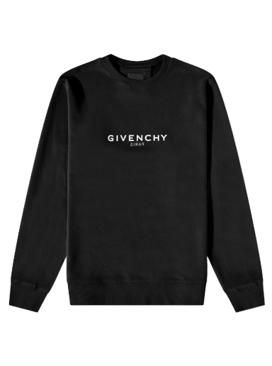 Sweatshirt Givenchy Reverse Print Crew Sweat Fekete | BMJ0HA3Y8N-001
