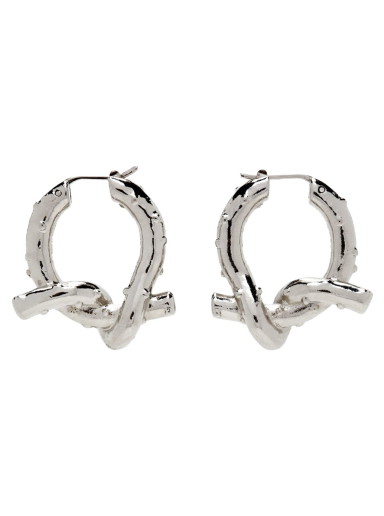 Fülbevaló Acne Studios Knot Hoop Earrings Szürke | C50266-