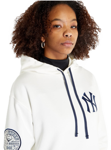 Sweatshirt New Era New York Yankees MLB Heritage Oversized Hoodie Fehér | 60332233