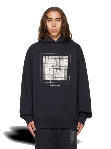 Sweatshirt A-COLD-WALL* Foil Grid Fekete | ACWMW074