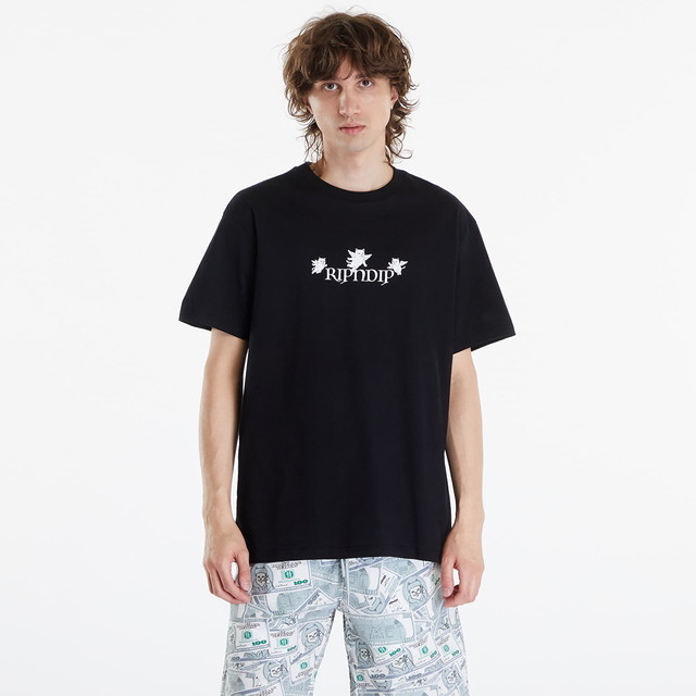 Póló RIPNDIP Rise N Grind Tee Black Fekete | RNDSPR24164