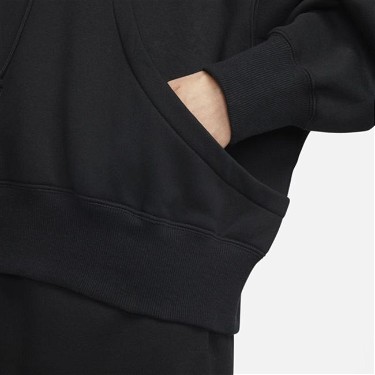 Sweatshirt Nike Sportswear Phoenix Fleece Over-Oversized Pullover Hoodie Fekete | DQ5858-010, 1