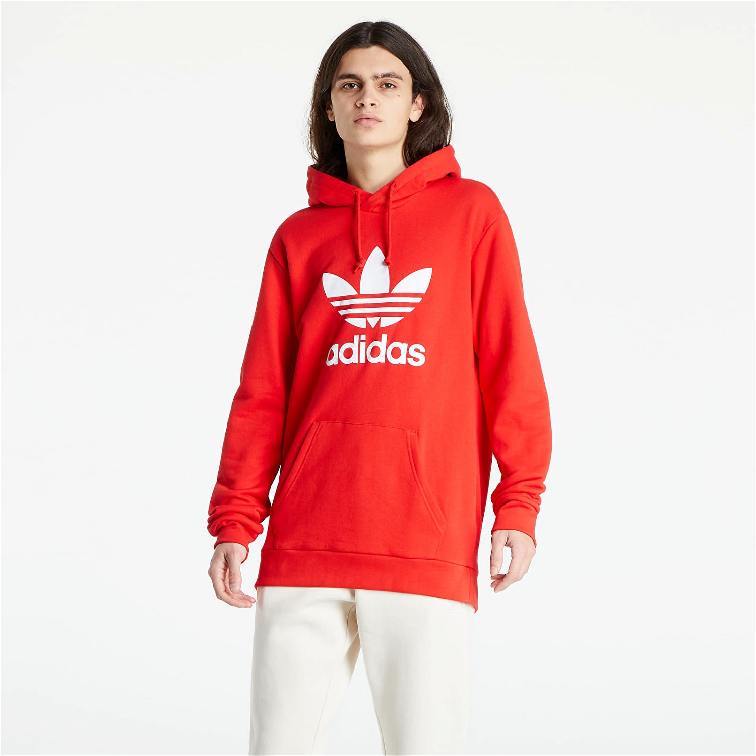 Sweatshirt adidas Originals Trefoil Hoodie 
Piros | HE9500, 0