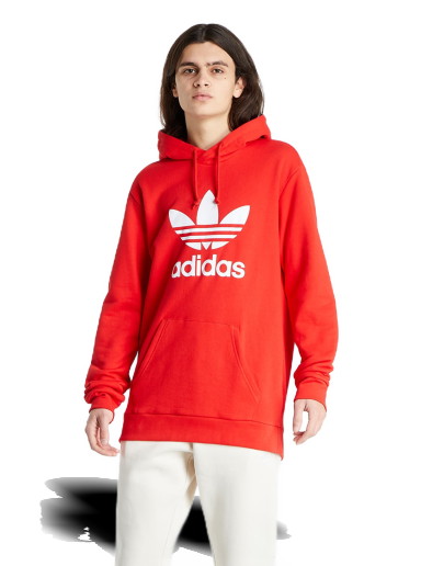 Sweatshirt adidas Originals Trefoil Hoodie 
Piros | HE9500