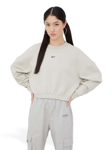 Sweatshirt Reebok DreamBlend Cotton Midlayer Sweatshirt Bézs | H49091