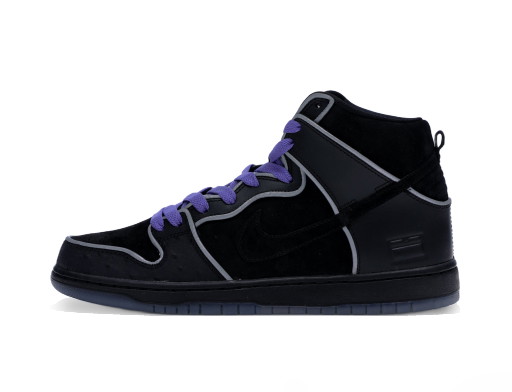 Sneakerek és cipők Nike SB SB Dunk High Black Purple Box Fekete | 833456-002