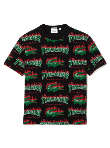 Póló Lacoste x Thrasher Oversized T-Shirt Fekete | TH7107L-031