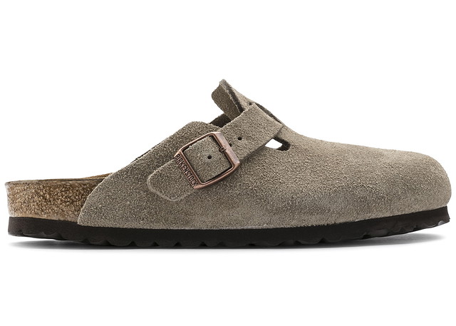 Sneakerek és cipők Birkenstock Boston BS Suede Taupe Barna | 0060461/0060463