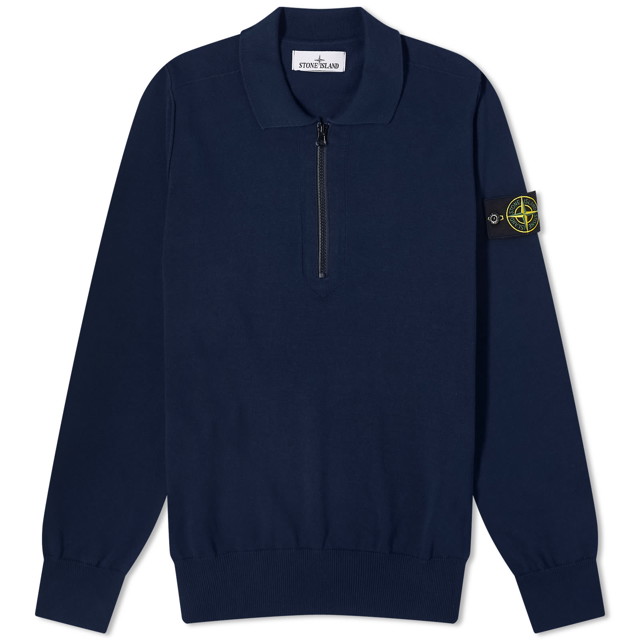 Pólóingek Stone Island Soft Cotton Knitted Polo Shirt Sötétkék | 8015543B2-V0020