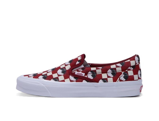 Sneakerek és cipők Vans OG Classic Slip-On LX Year of The Rabbit Red Burgundia | VN0A32QNRED