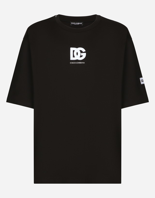 Short-sleeved T-shirt With Dg Logo Patch