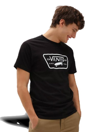 Póló Vans Full Patch T-Shirt Fekete | VN000QN8Y28