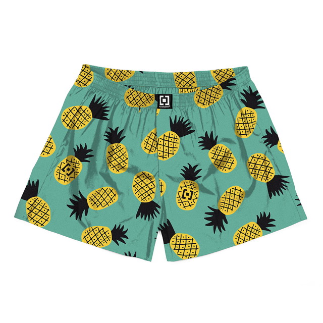 Boxerek Horsefeathers Boxers Manny Boxer Shorts Pineapple Zöld | AM167C