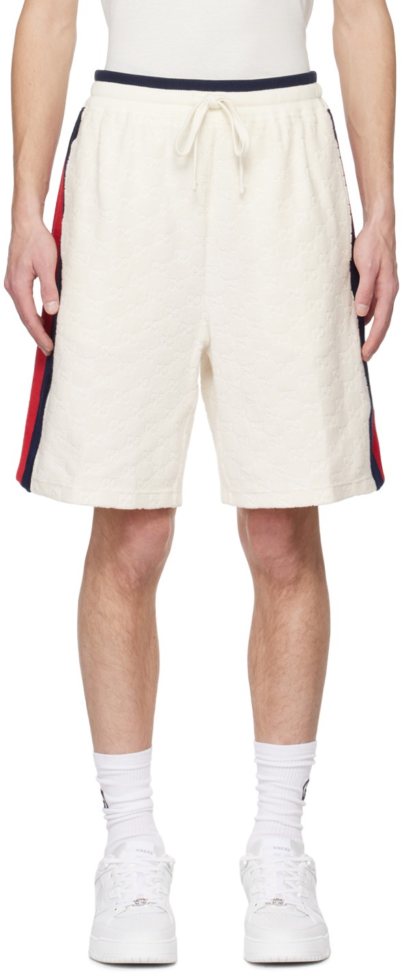 Rövidnadrág Gucci GG Shorts Fehér | 768568 XJF4E