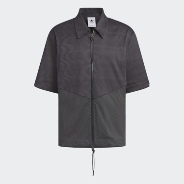 Ing adidas Originals x SFMT Zip Shirt Fekete | IK8596, 4