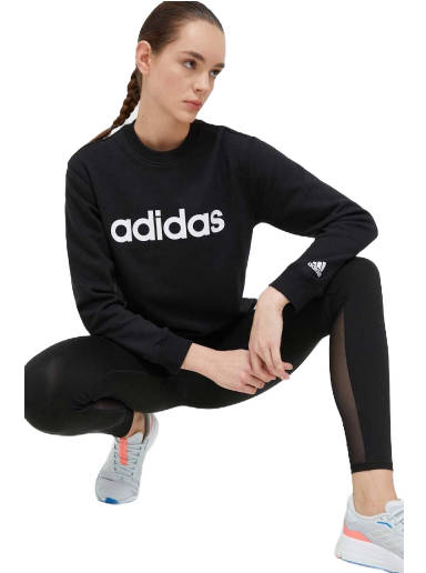 Sweatshirt adidas Originals Linear French Terry Sweatshit Fekete | IC6878