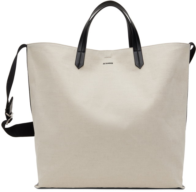 Vászontáskák Jil Sander Tape Medium Tote Bézs | J25WC0002_P4917