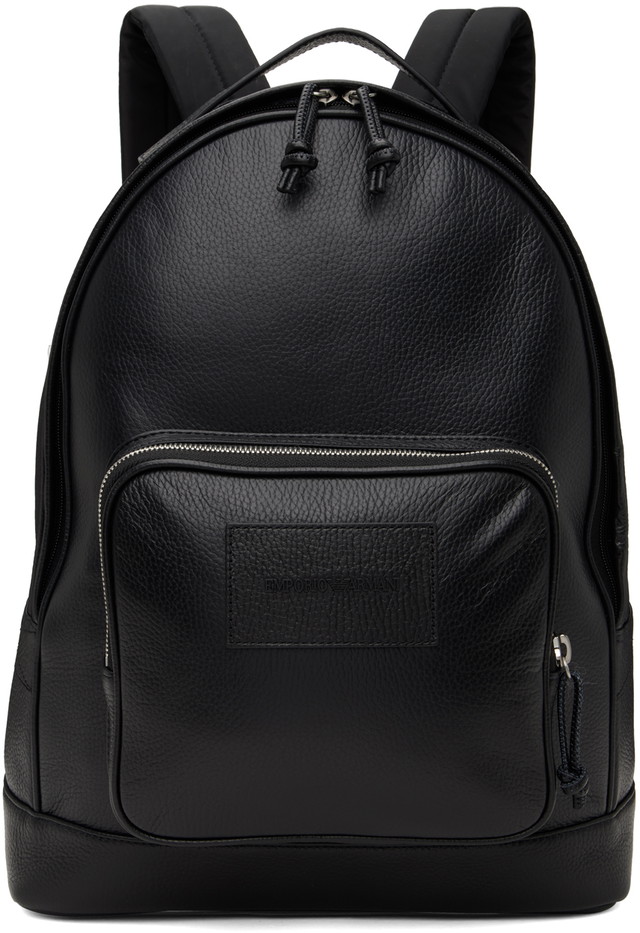 Hátizsákok Emporio Armani Rounded Backpack Fekete | Y4O334 Y068E