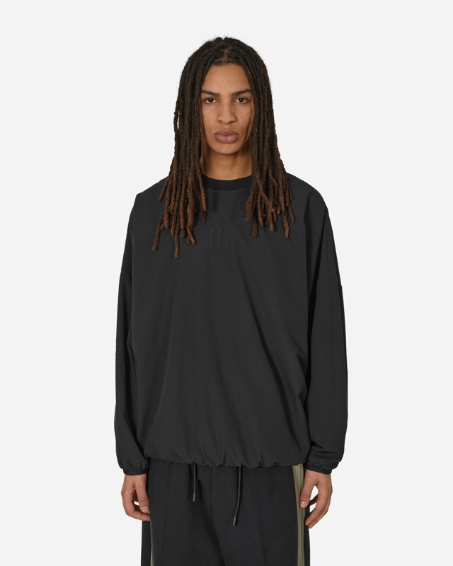 Póló adidas Originals Fear of God Athletics Running Longsleeve T-Shirt Black Fekete | IS6173 001