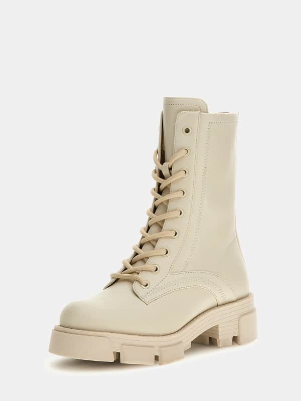 Sneakerek és cipők GUESS Madaya Combat Boots Bézs | FL7MDYELE10