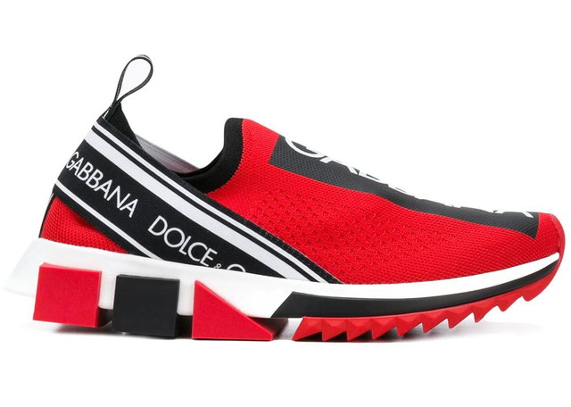 Sneakerek és cipők Dolce & Gabbana Sorrento Slip On Red Black W 
Piros | CK1595AH67789873