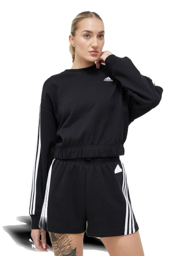 Sweatshirt adidas Performance Essentials 3 Stripes Sweatshirt Fekete | HR4926