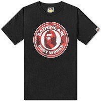 Colour Camo Busy Works T-Shirt Black/Red