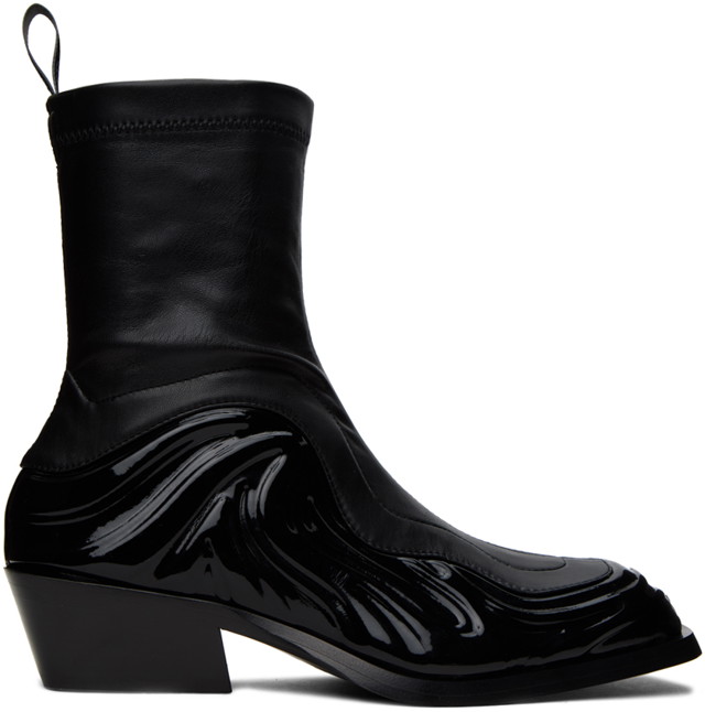 Ruházat Versace Black Solare Boots Fekete | 1011425_1A08712