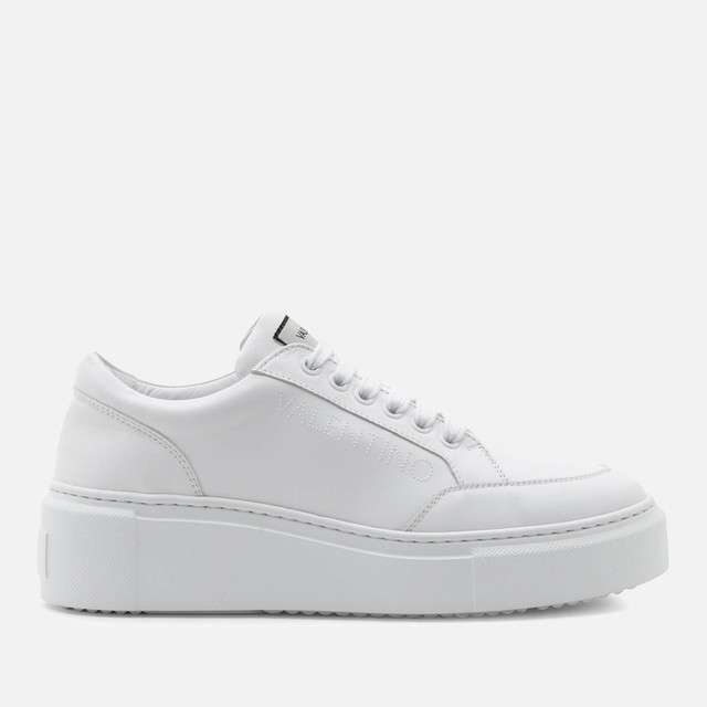 Ruházat Valentino Women's Baraga Summer Embossed Leather Flatform Trainers - UK 8 Fehér | 91B2204NAP-010