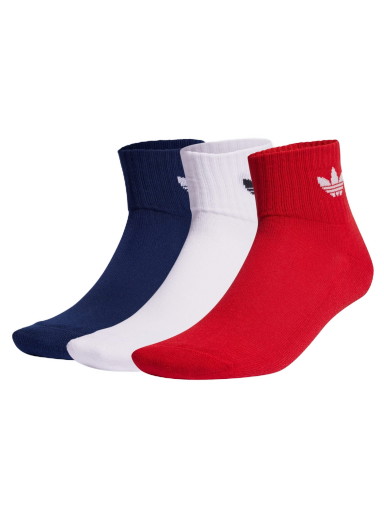 Zoknik és harisnyanadrágok adidas Originals Mid-Cut Crew Socks 
Piros | IU2697