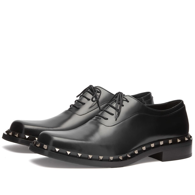 Men's Rockstud Derby in Black, Size UK 10 | END. Clothing