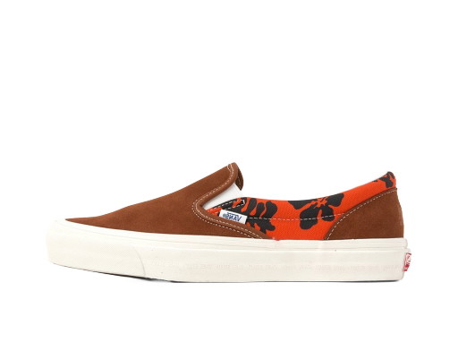 Sneakerek és cipők Vans Slip-On Modernica Orange Hawaiian Print Barna | VN0A45JKVQJ