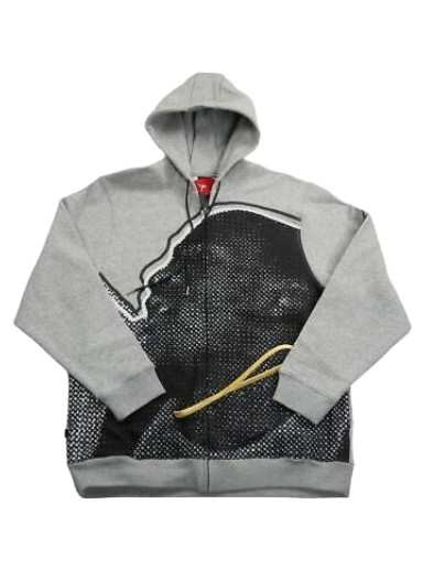 Sweatshirt Jordan Icon Face Hoodie Jacket Grey Szürke | 252839-050