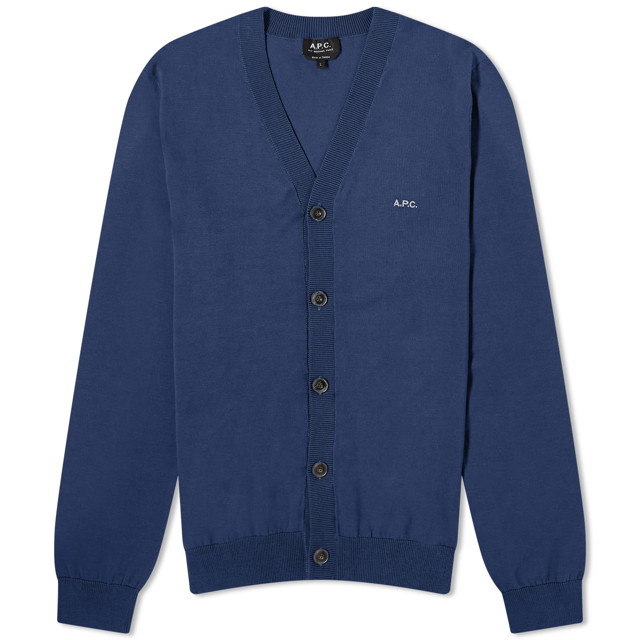 Pulóver A.P.C. Curtis Cardigan Sötétkék | COEZJ-H22256-IAK