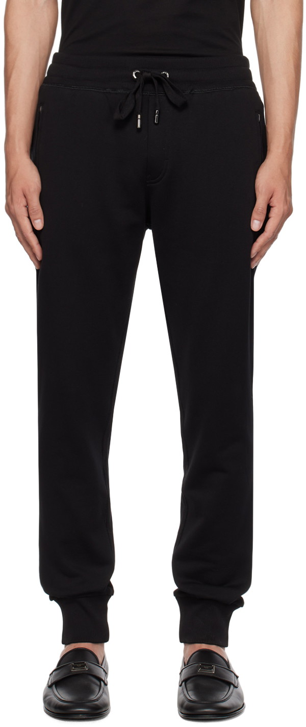 Sweatpants Dolce & Gabbana Black Drawstring Lounge Pants Fekete | GVXQHTG7F2G